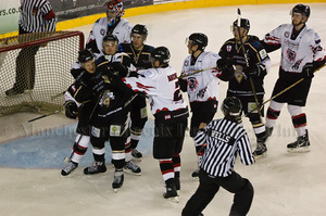 Tempers flare in the third period