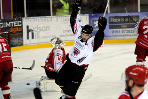 Swindon's Skinns looks to the heaven as Archer celebrates his hat-trick goal