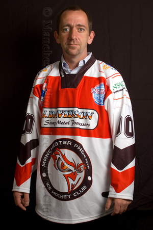Terry Shaw in the Phoenix Sledge Hockey shirt
