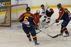 Luke Boothroyd buries the puck for the second Phoenix goal