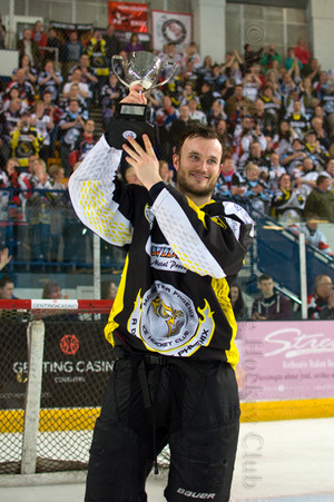 Luke Boothroyd lifts the trophy!