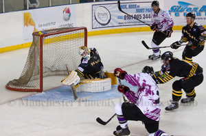 James Archer buries the puck for the Phoenix's second goal