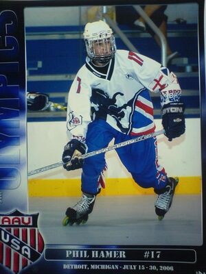 Phil Hamer playing inline for GB