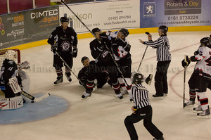 Tempers fray in the second period
