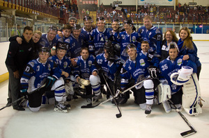 The Steeldogs take the trophy after winning the series 8-6 on aggregate